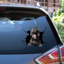 Funny German Shepherd Car Window Decal Waterproof Durable Sticker for Dog Lovers Laptop or Fridge