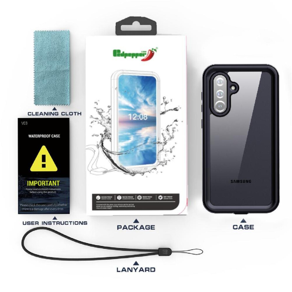 Waterproof Case For Samsung Galaxy A37 5G In Screen Protector 12Ft Military Shockproof Ip68 Waterproof Full 764563341283