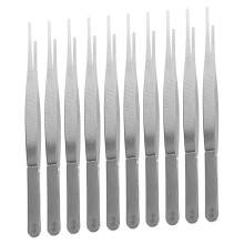 10pcs Stainless Steel Garden Tweezers Set with Precision Grip for Succulent Planting and Bonsai Care