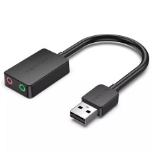 VENTION Sound Card USB to 3.5mm Audio Interface Adapter External Sound Card for PC Laptop PS4 Headset Microphone USB Sound Card