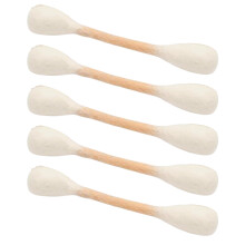 Felt Cotton Swabs Kitten Toy Lightweight Soft-Creamy White 5pcs