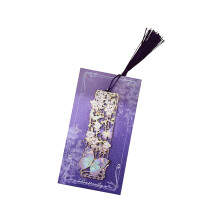 Floral Butterfly Metal Bookmarks with Tassels for Book Lover-1