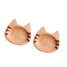 Houten aperitiefborden Japanse kattenfiguren Kruidenschotels-A