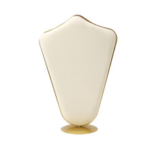 Heart Shaped Jewelry Display Rack With Lining For-Beige Style2