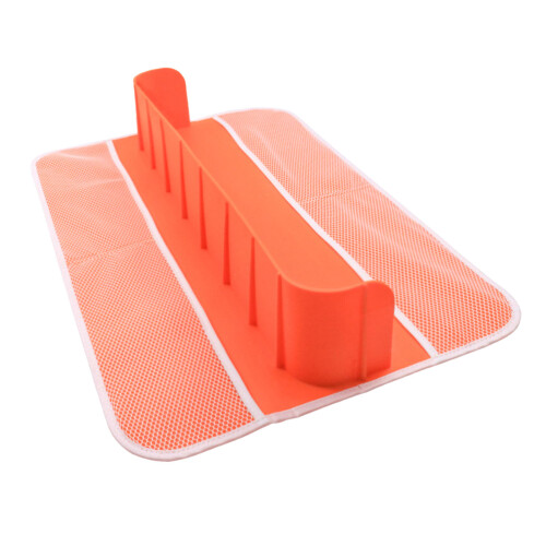 Large Waterproof Silicone Bathtub Splash Guard With-Orange