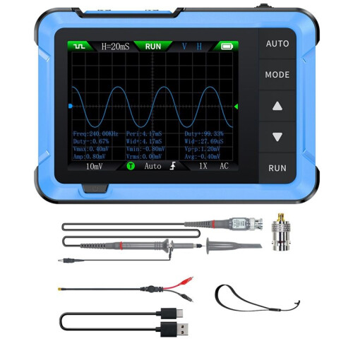 DSO-510 Digital  Oscilloscope Multi-Function Signal Generator 2 in 1 Bandwidth 10M 48MS/S Sampling Rate