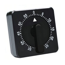 Gebruiksvriendelijke visuele timer met nauwkeurige-Zwart