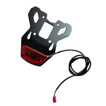 Electric Scooter Rear Pedal with Taillights for Kirin G2 MAX Anti-Slip Stainless Steel Rear Footrest