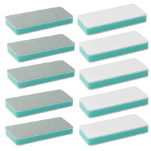 10 Pack Jewelry Buffer Blocks Silver Buffing Polishing Blocks Silver Ring Shiny Block Double-Sided Sanding for Wooden