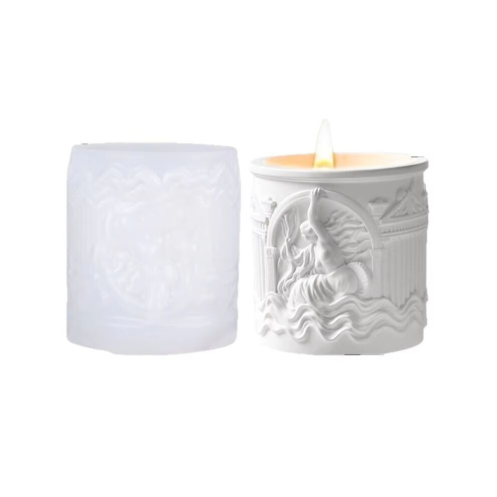 Tauoh Diy Epoxy Candle Cup Vase Storage Silicone Mold The Birth Of Gypsum Cup Making Mould