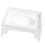 Raised Pet Dog Cats Feeding Bowl Plastic Modern Design-White 1