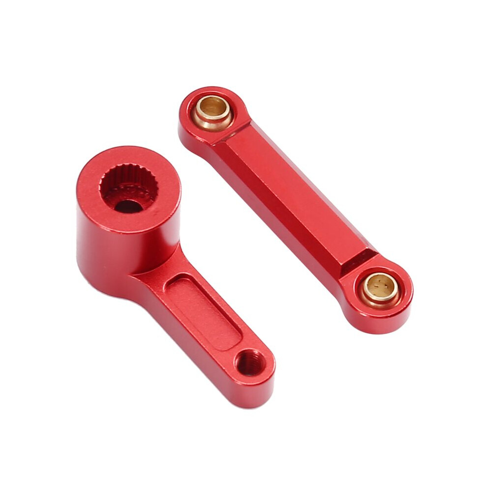 Rc Car Upgrade 25T Servo Arm Servo Steering Tie Rod Kit For Mjx 1/7 7303 Rc Car Accessories Red 6032990618051