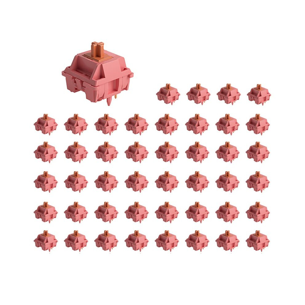 45Pcs 5 Pins 40Gf Linear Lubed Deep Low-Pitch Compatible With For Mx Mechanical Keyboard 6033081026977