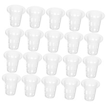 50pcs Hydroponic Net Pots for Orchids and Vegetables, Durable Plastic Mesh Planting Baskets