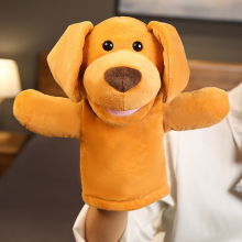 Marioneta de mano de perrito de peluche, suave y adorable, muñeco mascota divertido para desarrollar la inteligencia, ideal para cumpleañ