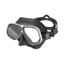 Anti-Fog Diving Mask Nose Protection Long-Lasting Scuba Mask for Underwater Adventures Black & White