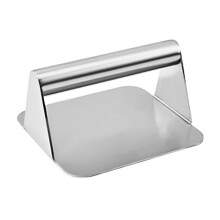 Stainless Steel Burger Press Hamburger Patty Maker 14.4x14x7.5cm Compact Size Easy Storage