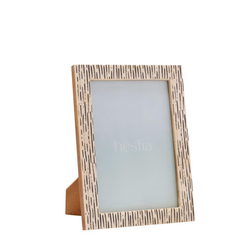 Hestia Striped Bone Photo Frame 5 x 7