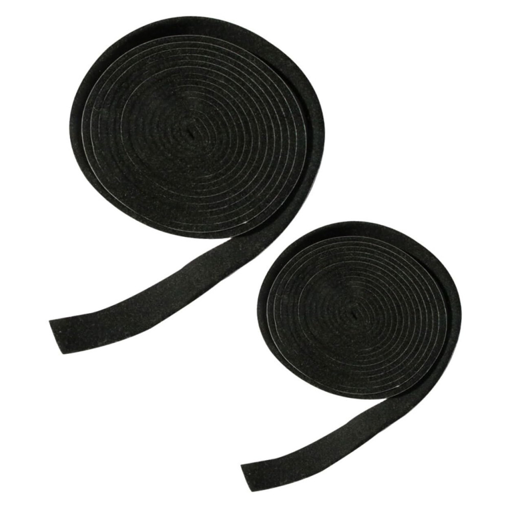 Bbq Gasket Seal Tape 2 Roll Black HeatâRetardant Adhesive For Grill Smoker Door Sealing 9330225507475