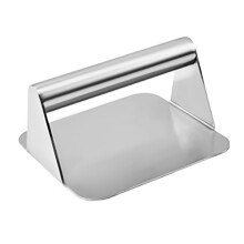 Stainless Steel Burger Press for Griddle, Heavy Duty Smasher Tool with Even Searing and Easy Clean Design