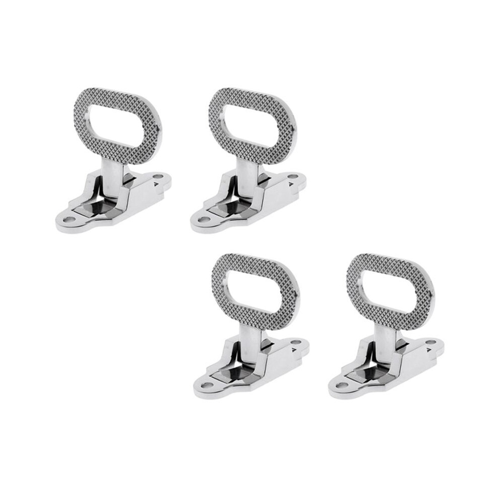 4Pcs 108X81mm Diamond Non-Slip 316 Stainless Steel Folding Mast Step Marine Boat Yacht Car Rv Transom Step Fold Out Step 6032285090463