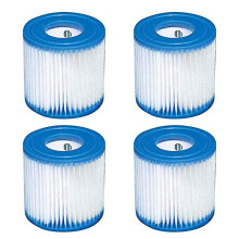 Pool Filter Cartridge Type I Replacement 4 Pack for Intex Bestway 300/330 GPH Above Ground Pool