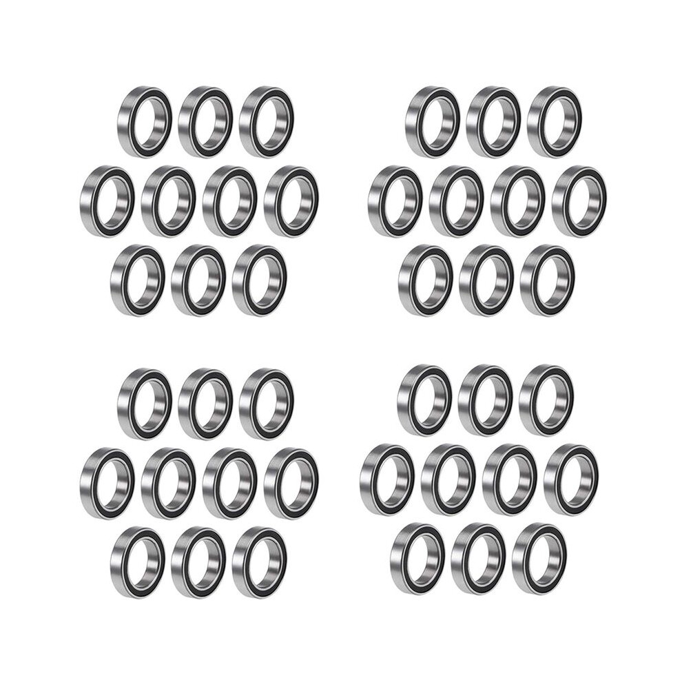 40Pcs 6701-2Rs 12X18x4 Mm Miniature Double Rubber Sealed Deep Bearings 6033442857271