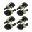 8 Pcs Black Plastic Car Front Window Windshield Washer Spray Nozzle for  Pair 1