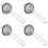 4X Cocktail Fine Strainer Stainless Steel Conical Mesh Strainer Professional Bar Tool 2