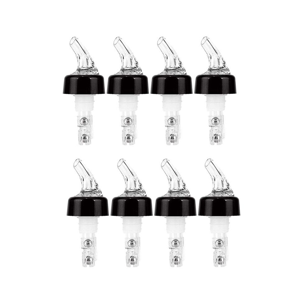 Brecantia 8 Pcs 1Oz Automatic Measured Bottle Pourer - Spirit Measure Pourer Drinks Wine Cocktail Dispenser Home Bar Tools