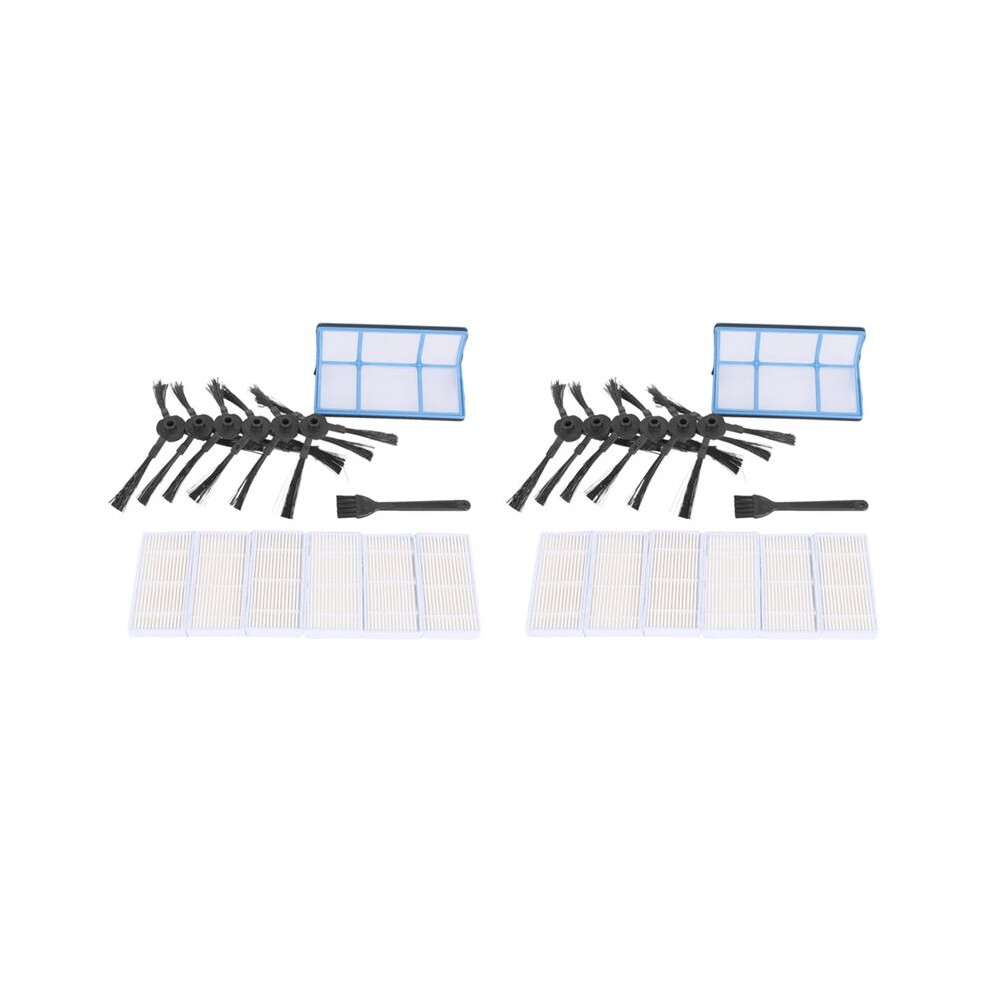 For Robotic Vacuum V3 V3s V5,Pro Robot Vacuum Cleaner Filters And 12 Side Brushes And 2 Primary Filter And 2 Brush 6032614854322