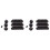 6Pcs Durable Guitar Pickup Cover Volume Tone Knobs  Tip Parts Set,Black 1