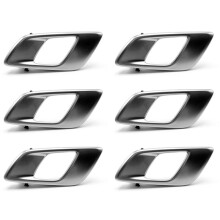 6X Sinistra Auto Porta Interna Maniglia Interna per Ranger 2012-2021 Everest 2015-2021 BT50 2012-2019 Grigio Argento