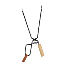 Long Handle BBQ Tongs Heavy Duty Iron Grill Tongs for Cooking with Secure Grip and NonSlip Control