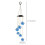 Solar String Lights Outdoor Waterproof Solar Wind Chimes Colored   Light Effect for Garden Party Balcony 6