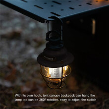 WELLHIKE Rechargeable LED Camping Light Hanging Tent Lamp Portable Lantern Stepless Dimming Outdoor Flashlight DecorativeLight B