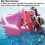 Βρεφικό Κολυμβητήριο Flamingo με Σκίαστρο, Βοήθημα Κολύμβησης για Μωρά, Φουσκωτ 3