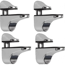 Adjustable Glass Shelf Bracket, 4 Pcs Glass Shelf Bracket, Wall Mounted Glass Clamp, Glass Shelf Bracket, For Glass Shelf-JJ