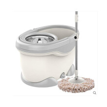 Microfiber Mop Floor Cleaning System with 360 Swivel Head, Double Drive Rotation for Hardwood and Tile Floors