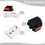 RX57 12V Kids Electric Vehicle Receiver Control Box, 6V 12V Compatible 2.4G Wireless Transmitter Replacement Module 4