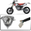 Faro halógeno compatible con motocicleta Beta RR con luz de posición. 5