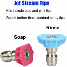 2X Turbo Nozzle for Pressure Washer, Rotating Nozzle and 14 Tips, 1/4 Inch Quick Connect, 4000 PSI