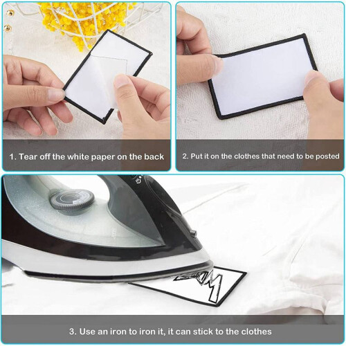 36 Sublimation Decorative Blank Products, Fabric Ironing Custom Patches, DIY Personalized Clothes Patch Backpack Hat Bag 1