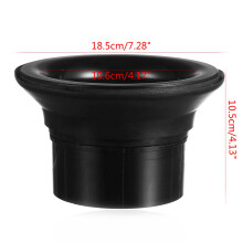 4X Bass Drum Enhancer ABS Rubber Bass Drum Kick Enhancer with Black Port Hole Protector,Mic Hole Drum ,Black