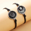 Βραχιόλια για ζευγάρια, 2 τεμάχια Fashion Sun Moon Lovers Time Gem Luminous Versatile Χειροποίητο Β 4