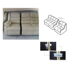 8 Paquetes de Conector de Sofá Seccional, Conector de Muebles de Sofá Seccional de Metal Conectores Seccionales para Sofá Deslizante