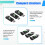 240W USB C-Adapter för Strömmätare, 3-Pack med Digital LED-Display, 80 Gbps Dataöverföring 4