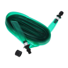 15m Flat Soaker Hose for Garden Beds, Durable PVC Irrigation Hose with Even Water Distribution