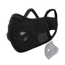 Reusable Cycling Face Mask with Activated Carbon Filtration, AntiFog Design and Breathable Fit