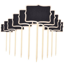 30pcs Wooden Plant Labels Chalkboard Garden Markers for Pots Herbs Flowers Wedding Decor